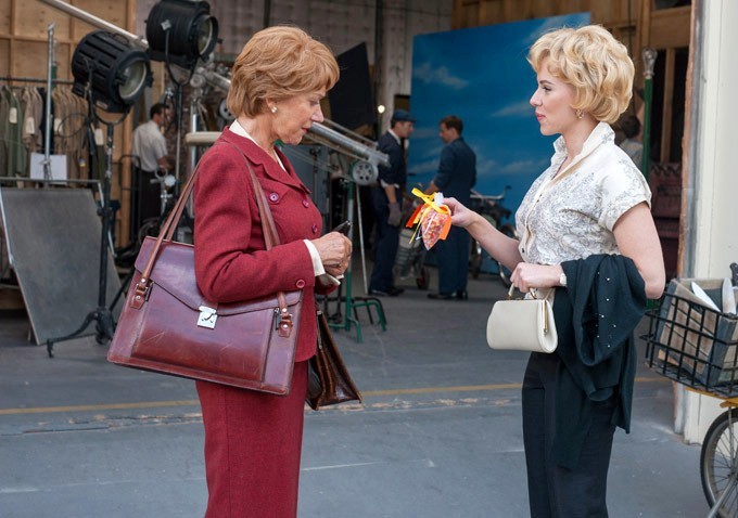 Helen Mirren stars as Alma Reville and Scarlett Johansson stars as Janet Leigh in Fox Searchlight Pictures' Hitchcock (2012)