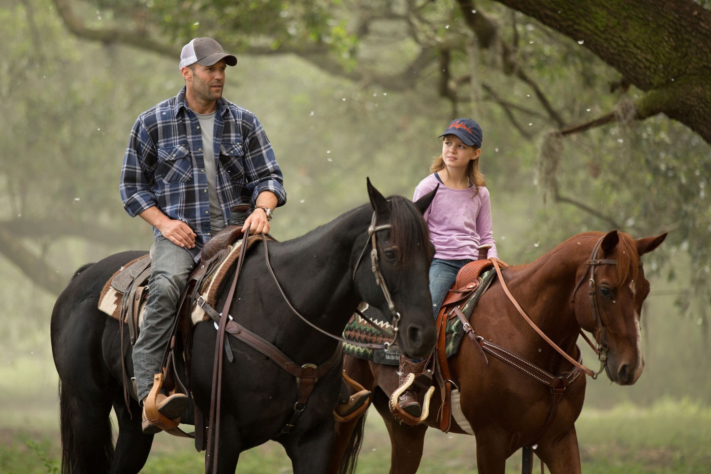Jason Statham stars as Phil Broker and Izabela Vidovic stars as Maddy Broker in Open Road Films' Homefront (2013)