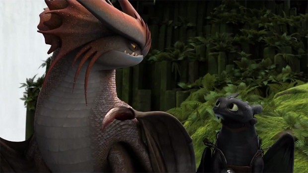 Cloudjumper and Toothless from 20th Century Fox's How to Train Your Dragon 2 (2014)