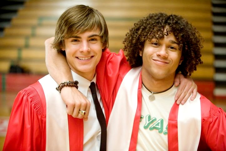 Zac Efron stars as Troy Bolton and Corbin Bleu stars as Chad Danforth in Walt Disney Pictures' High School Musical 3: Senior Year (2008)