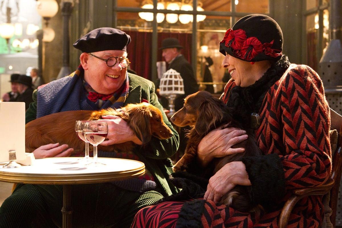 Richard Griffiths stars as Monsieur Frick and Frances de la Tour stars as Madame Emilie in Paramount Pictures' Hugo (2011)