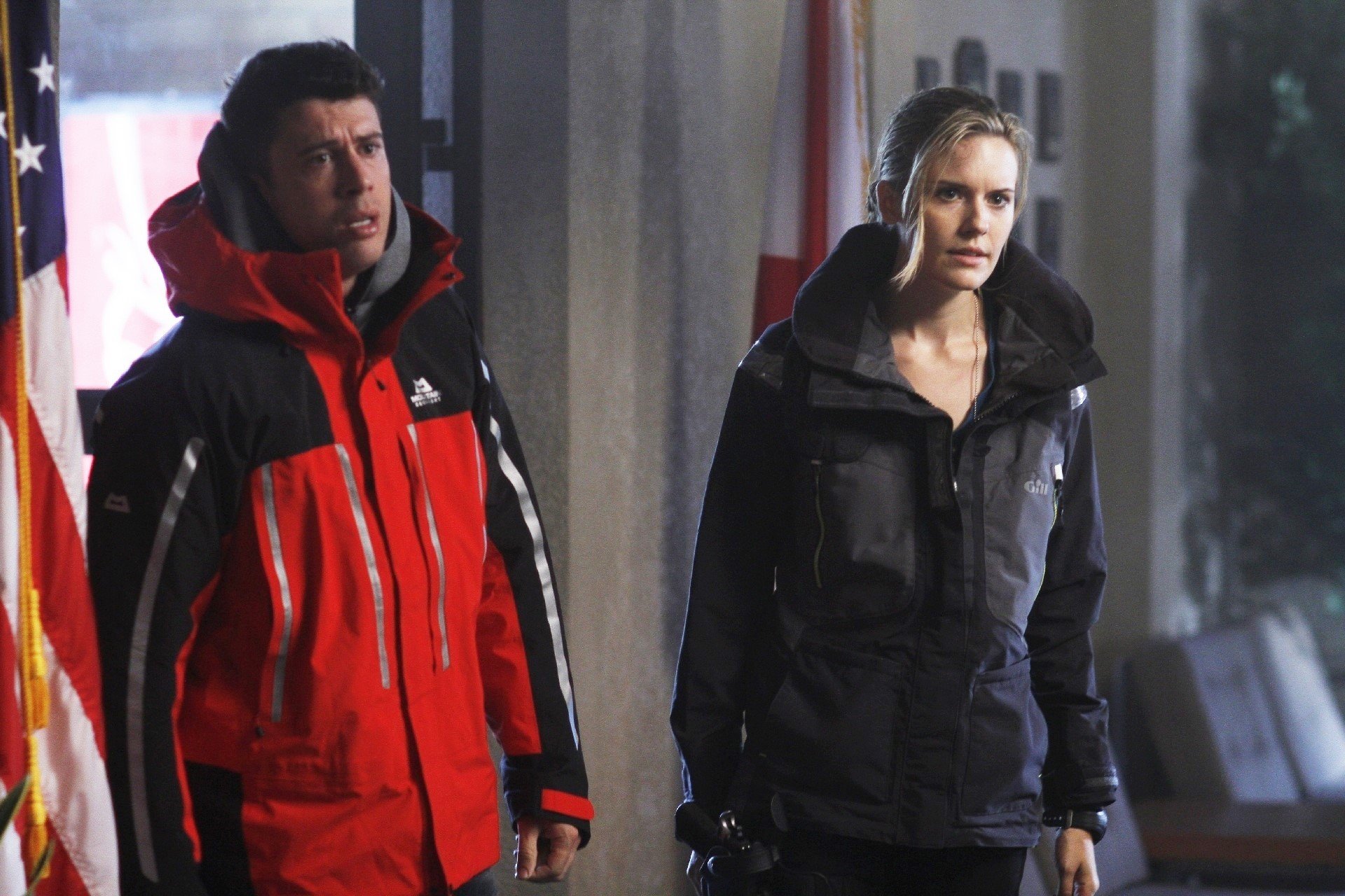Toby Kebbell stars as stars as Will and Maggie Grace stars as Casey in Entertainment Studios Motion Pictures' The Hurricane Heist (2018)