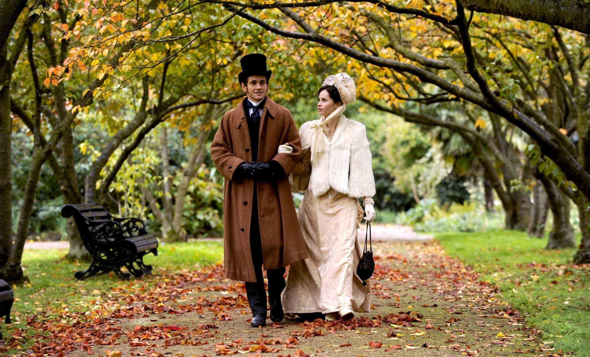 Hugh Dancy stars as Dr. Mortimer Granville and Felicity Jones stars as Emily Dalrymple in Sony Pictures Classics' Hysteria (2012). Photo credit by Liam Daniel.