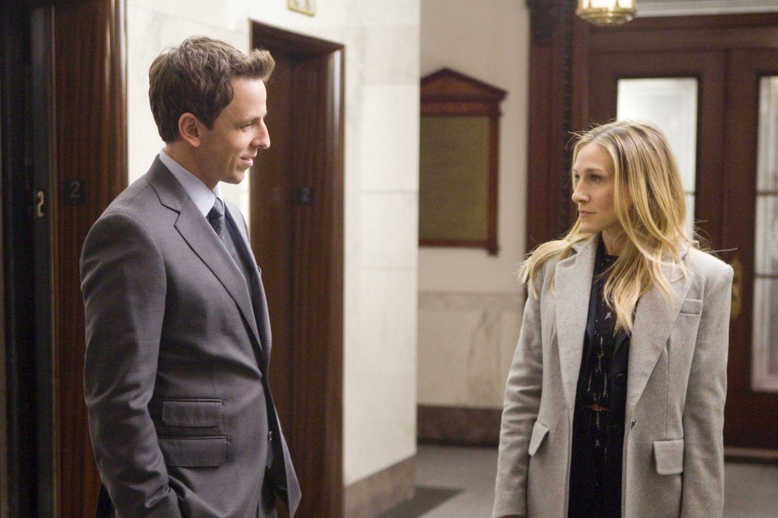 Seth Meyers stars as Chris Bunce and Sarah Jessica Parker stars as Kate Reddy in The Weinstein Company's I Don't Know How She Does It (2011). Photo credit by Craig Blankenhorn.