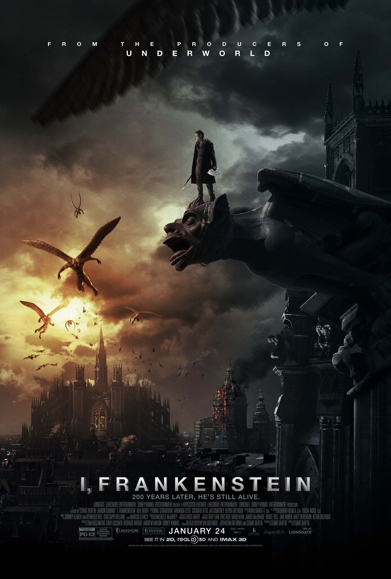 Poster of Lionsgate Films' I, Frankenstein (2014)