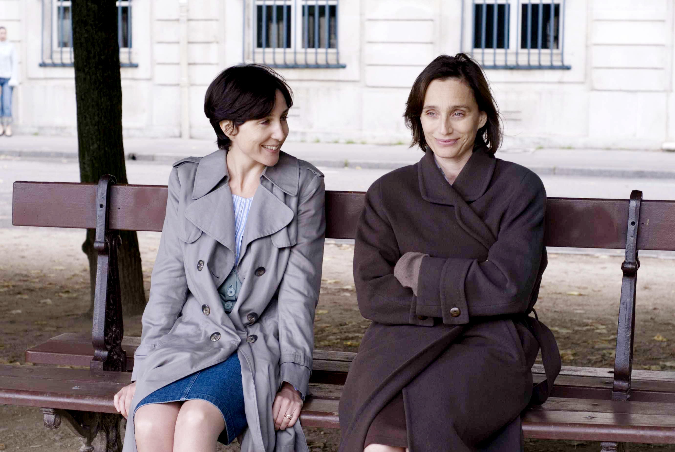 Elsa Zylberstein stars as Lea and Kristin Scott Thomas stars as Juliette Fontaine in Sony Pictures Classics' I've Loved You So Long (2008). Photo credit by Thierry Valletoux.
