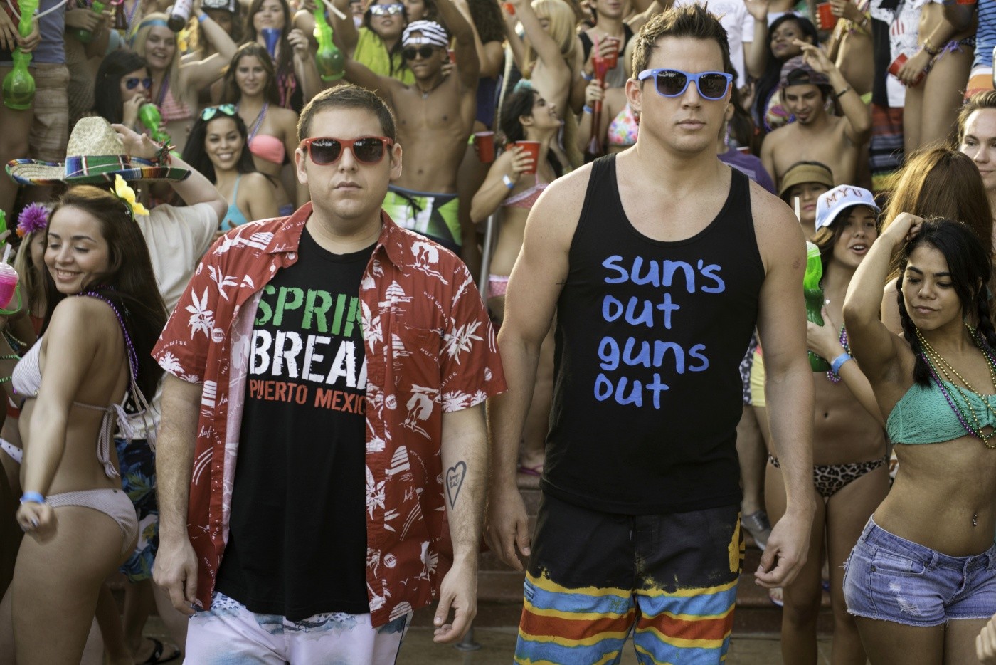 Jonah Hill stars as Schmidt and Channing Tatum stars as Jenko in Columbia Pictures' 22 Jump Street (2014)