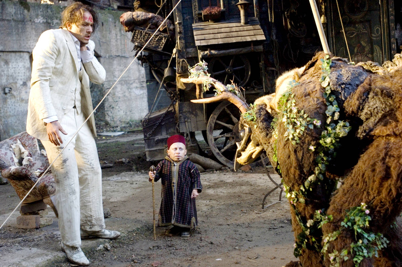 Heath Ledger stars as Tony and Verne Troyer stars as Percy in Sony Pictures Classics' The Imaginarium of Doctor Parnassus (2009)