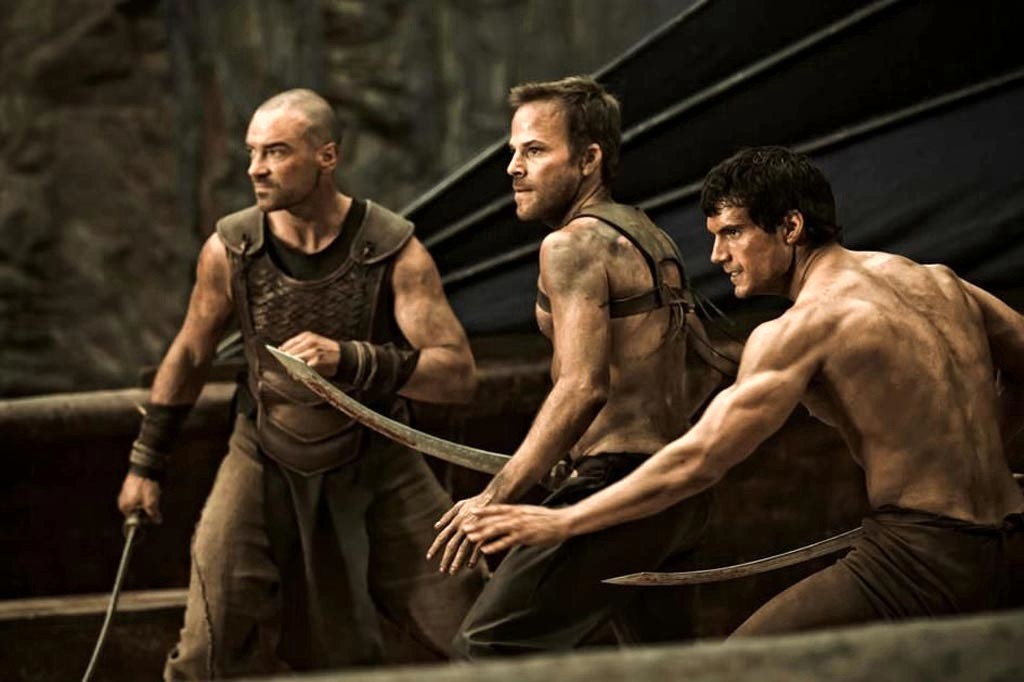 Stephen Dorff stars as Stavros and Henry Cavill stars as Theseus in Relativity Media's Immortals (2011)