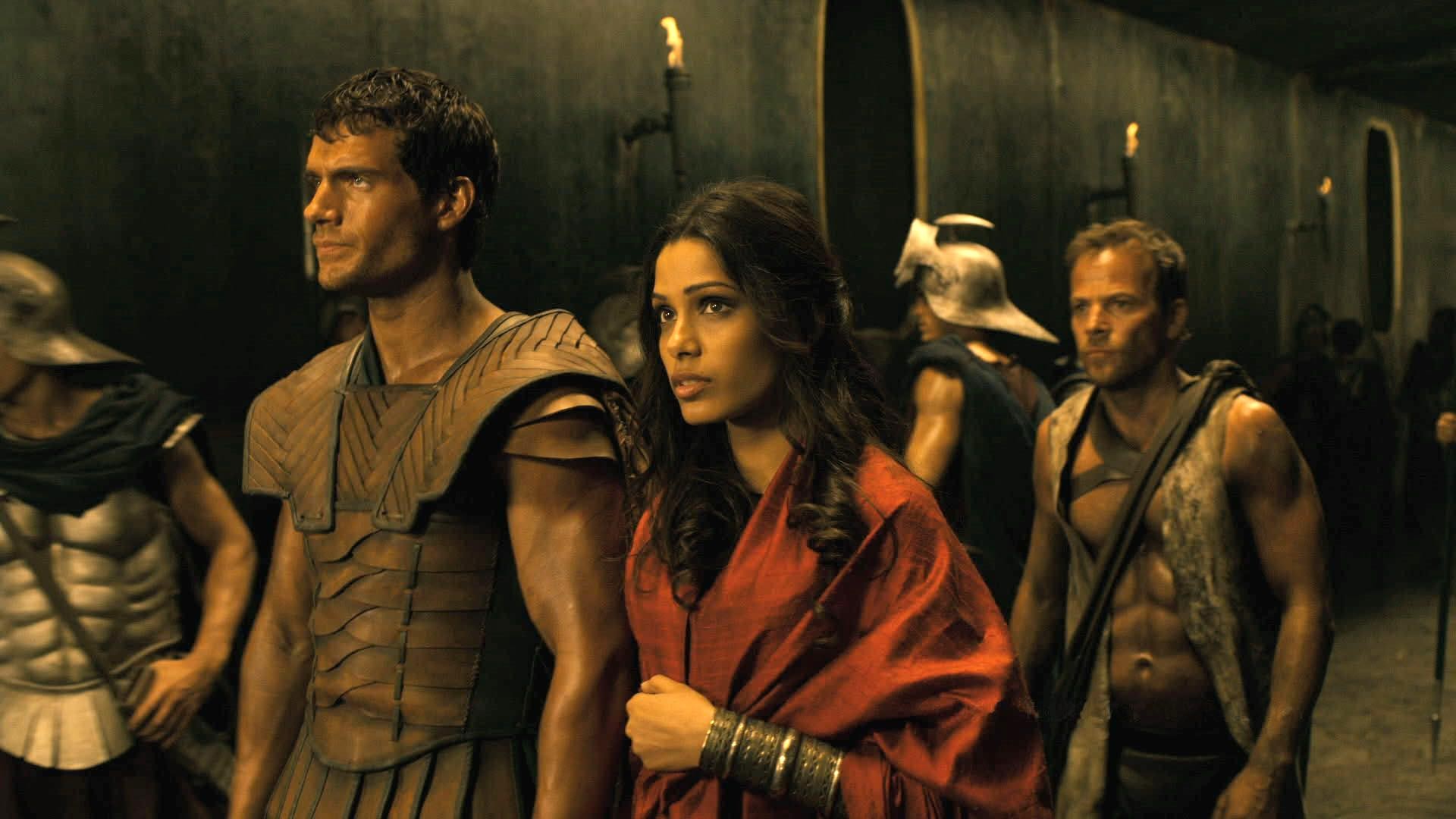 Henry Cavill stars as Theseus and Freida Pinto stars as Phaedra in Relativity Media's Immortals (2011)