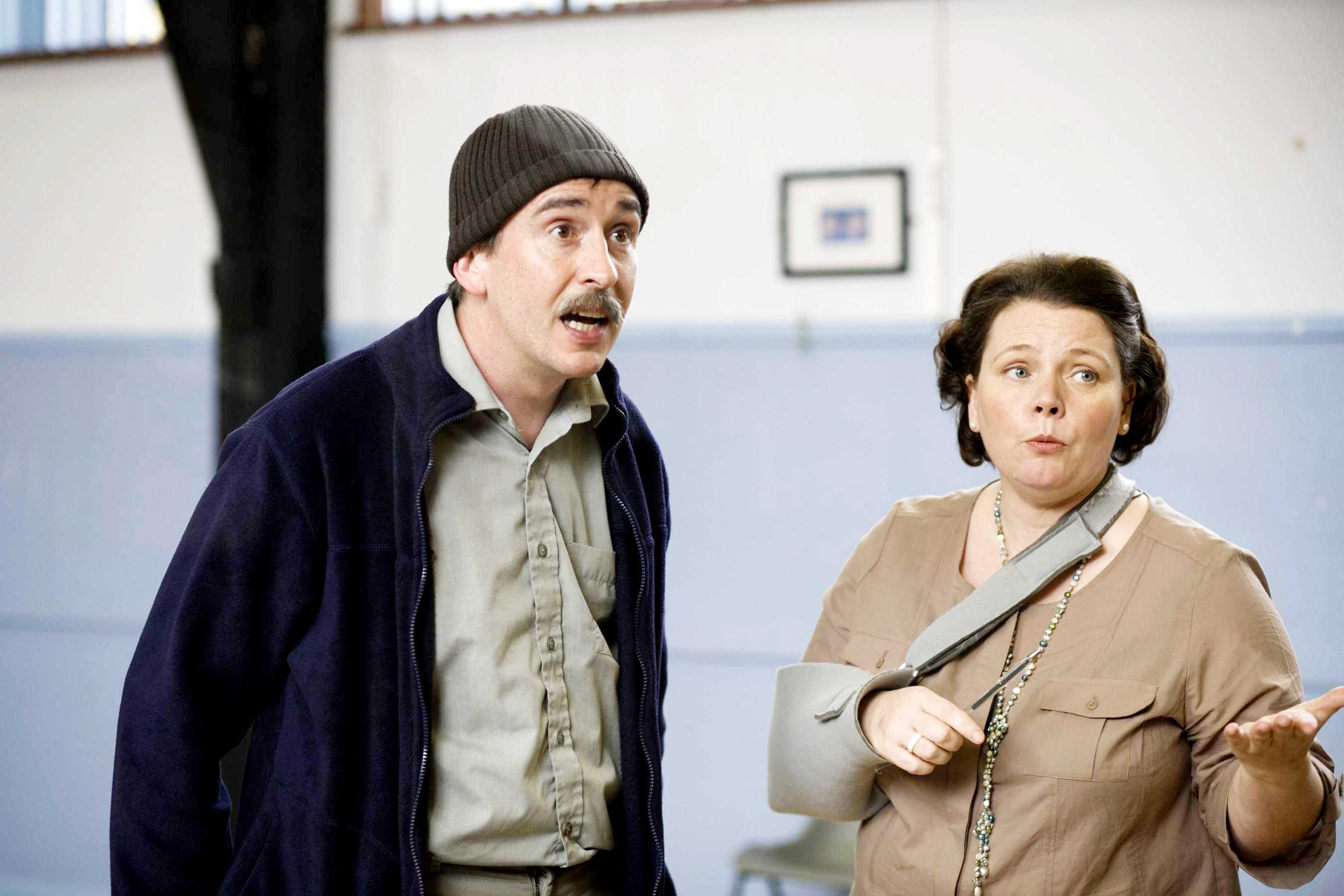 Steve Coogan stars as Paul Michaelson and Joanna Scanlan stars as Roz in IFC Films' In the Loop (2009). Photo credit by Nicola Dove.