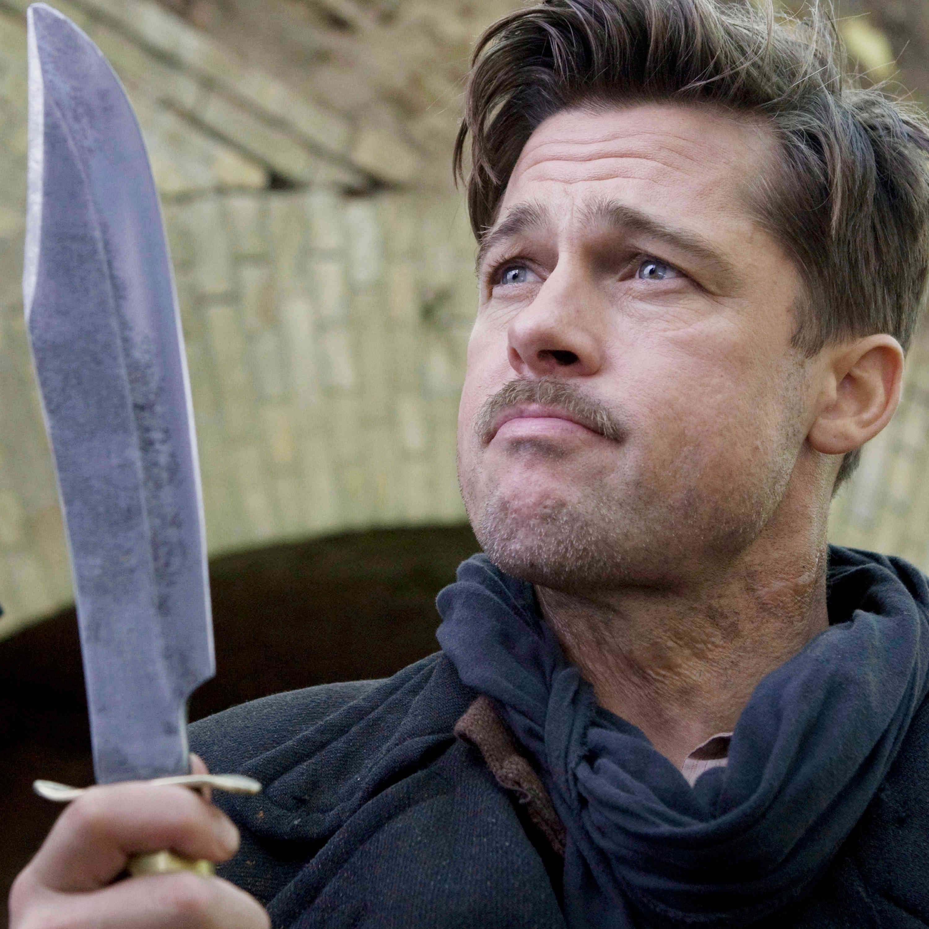 Brad Pitt stars as Lieutenant Aldo Raine in The Weinstein Company's Inglourious Basterds (2009)