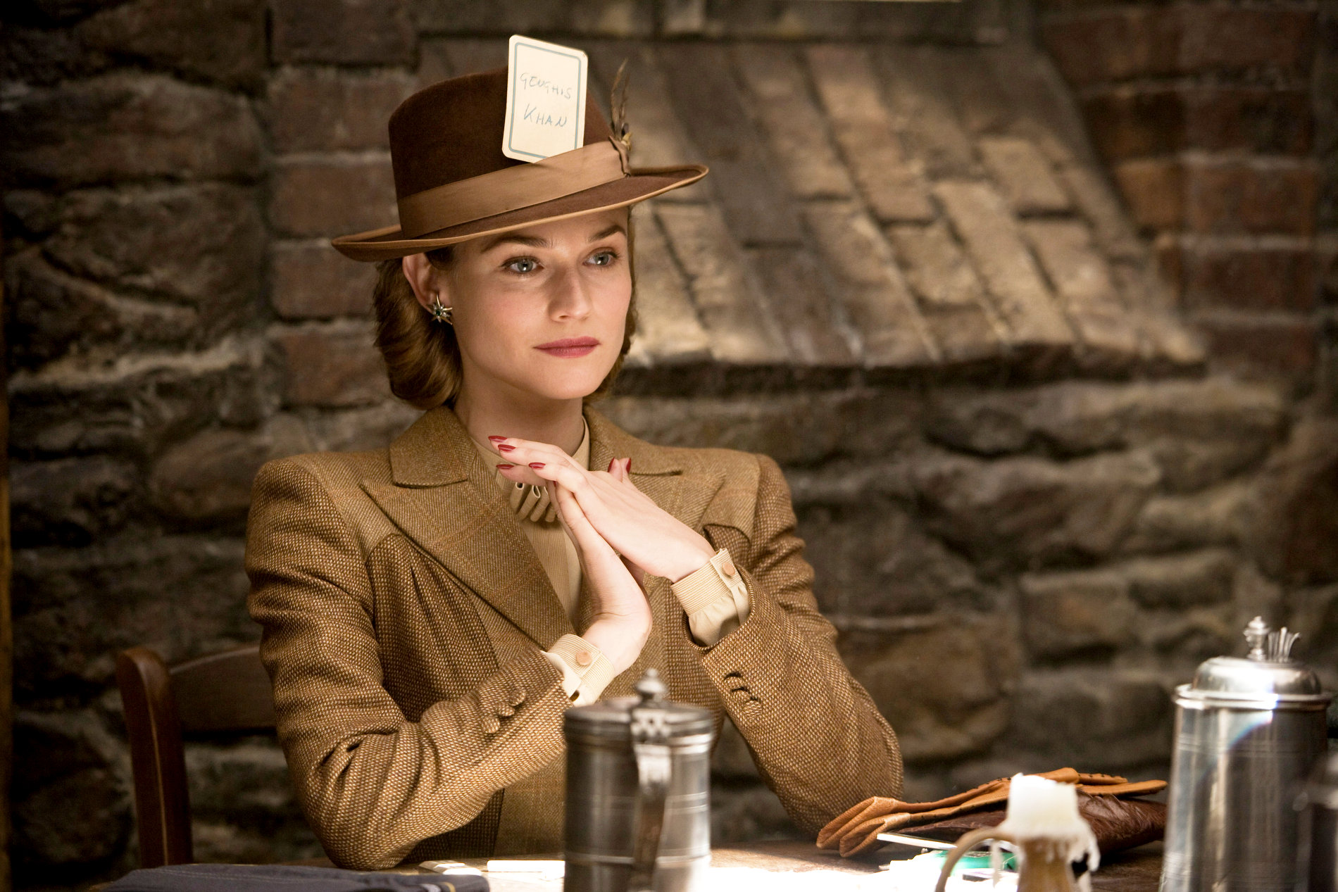 Diane Kruger stars as Bridget von Hammersmark in The Weinstein Company's Inglourious Basterds (2009)