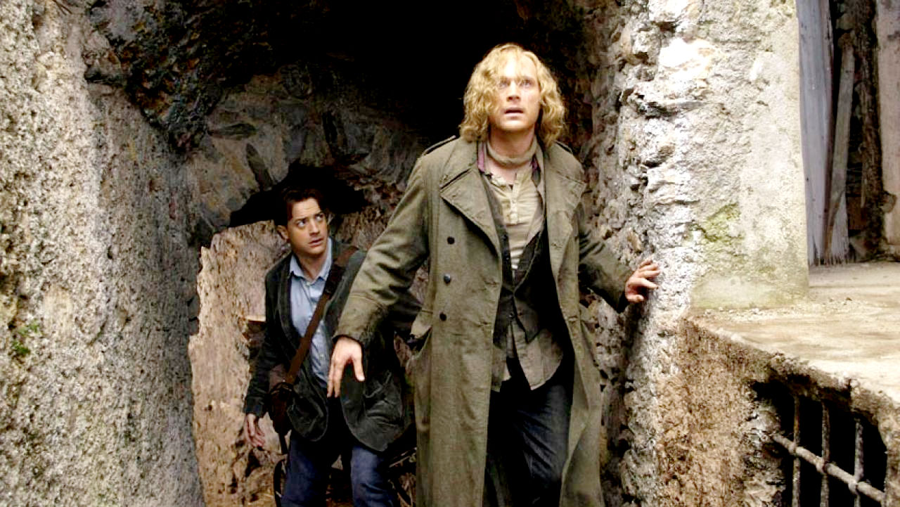 Brendan Fraser stars as Mo 'Silvertongue' Folchart and Paul Bettany stars as Dustfinger in New Line Cinema's Inkheart (2009)