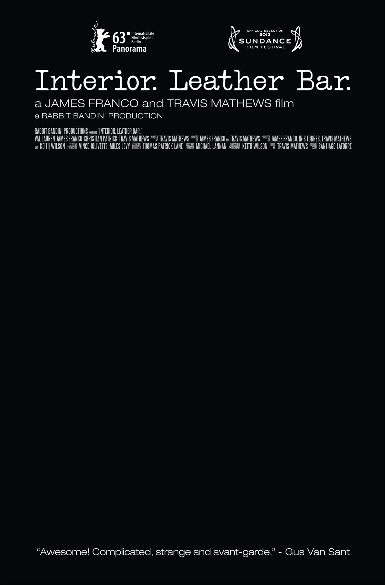 Poster of Strand Releasing's Interior. Leather Bar. (2014)