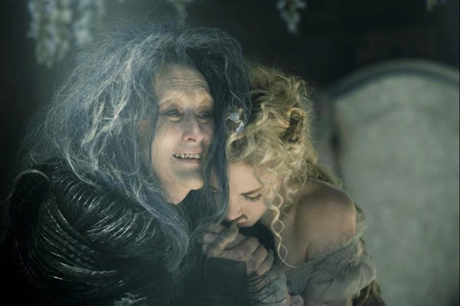 Meryl Streep stars as The Witch and Mackenzie Mauzy stars as Rapunzel in Walt Disney Pictures' Into the Woods (2014)