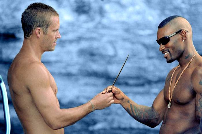 Paul Walker and Tyson Beckford in MGM's Into the Blue (2005)