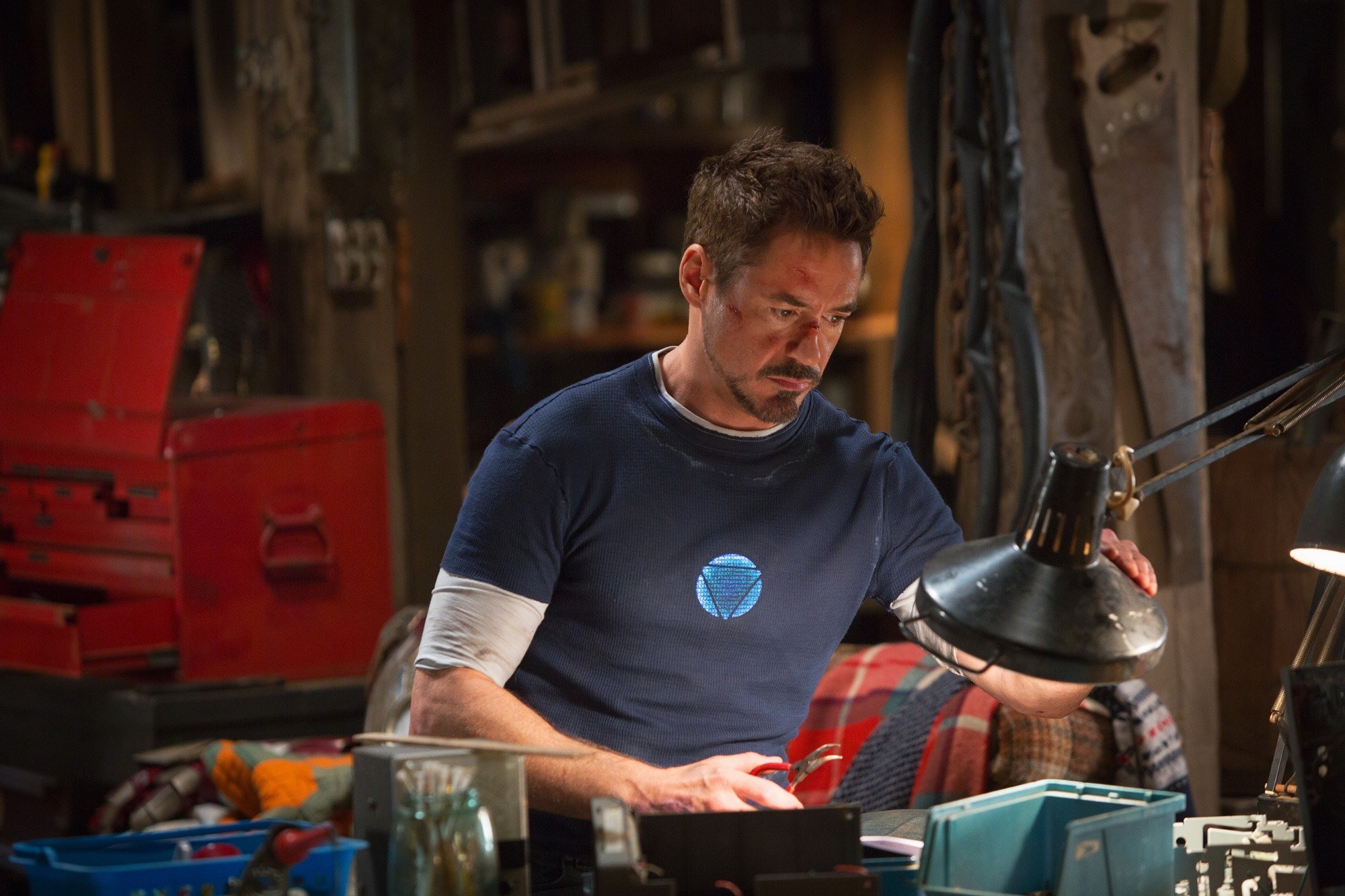 Robert Downey Jr. stars as Tony Stark/Iron Man in Walt Disney Pictures' Iron Man 3 (2013)