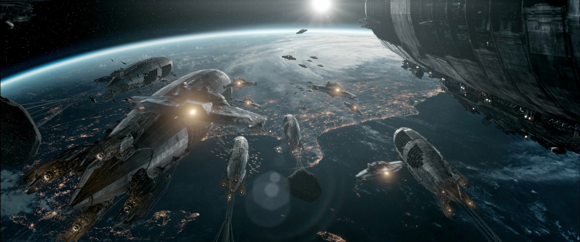 A scene from Entertainment One's Iron Sky (2012)