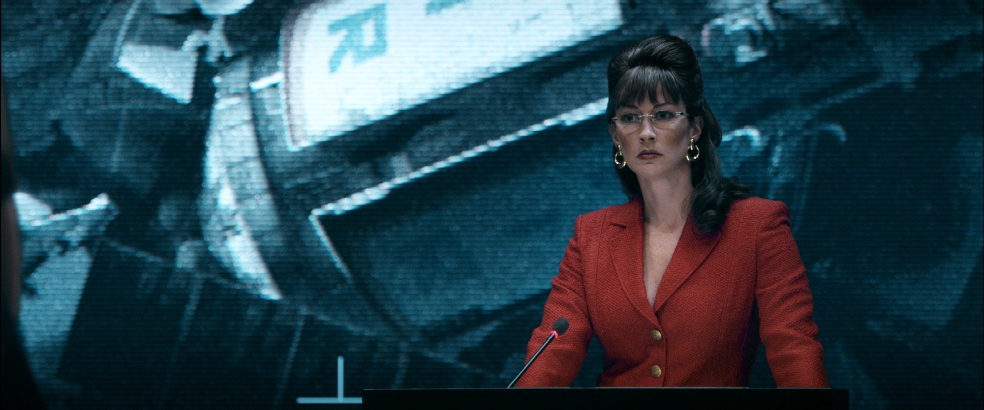 Stephanie Paul stars as President of the United States in Entertainment One's Iron Sky (2012)
