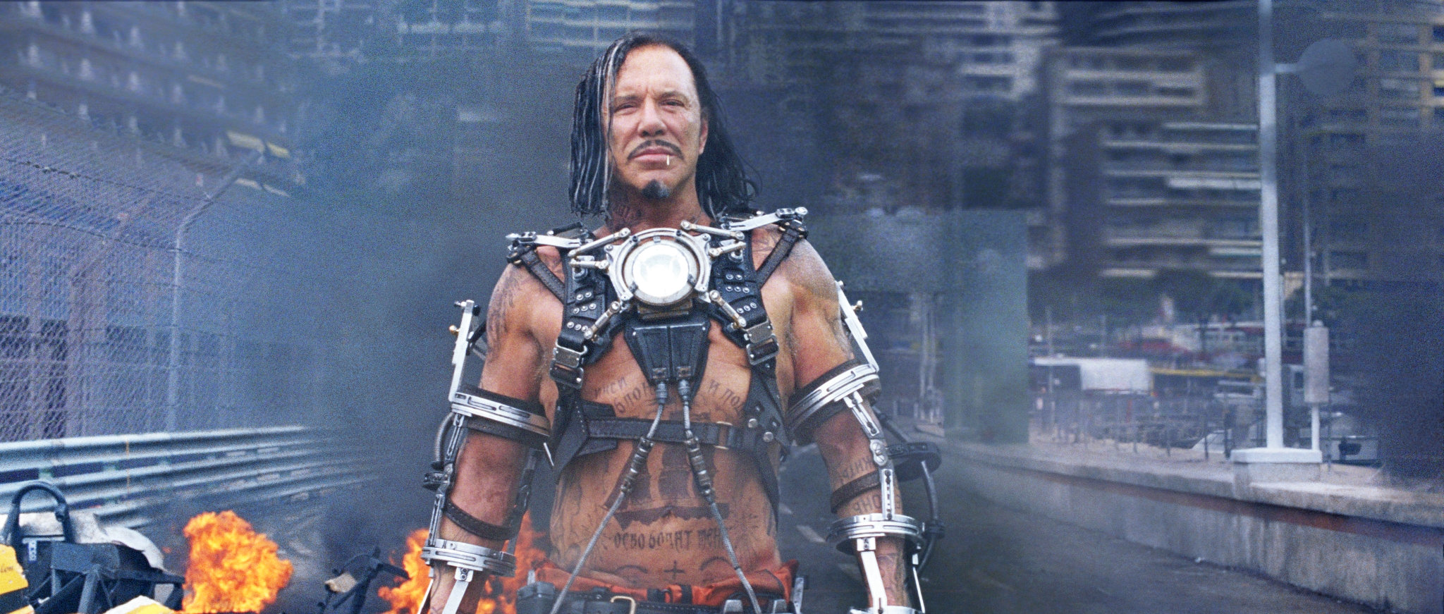 Mickey Rourke stars as Ivan/Whiplash in Paramount Pictures' Iron Man 2 (2010)