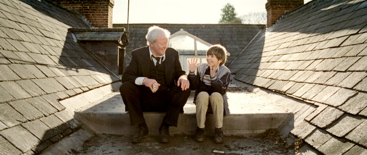 Michael Caine and Bill Milner (Edward) in Big Beach Films' Is Anybody There? (2009)