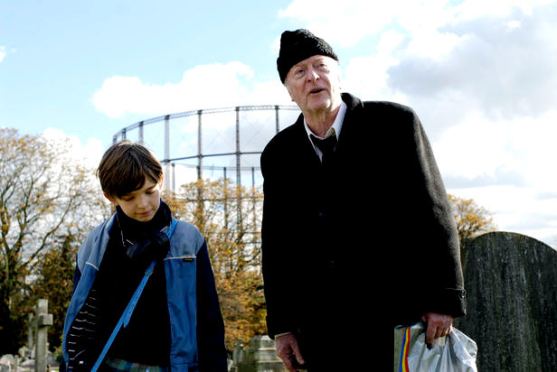 Bill Milner (Edward) and Michael Caine in Big Beach Films' Is Anybody There? (2009)