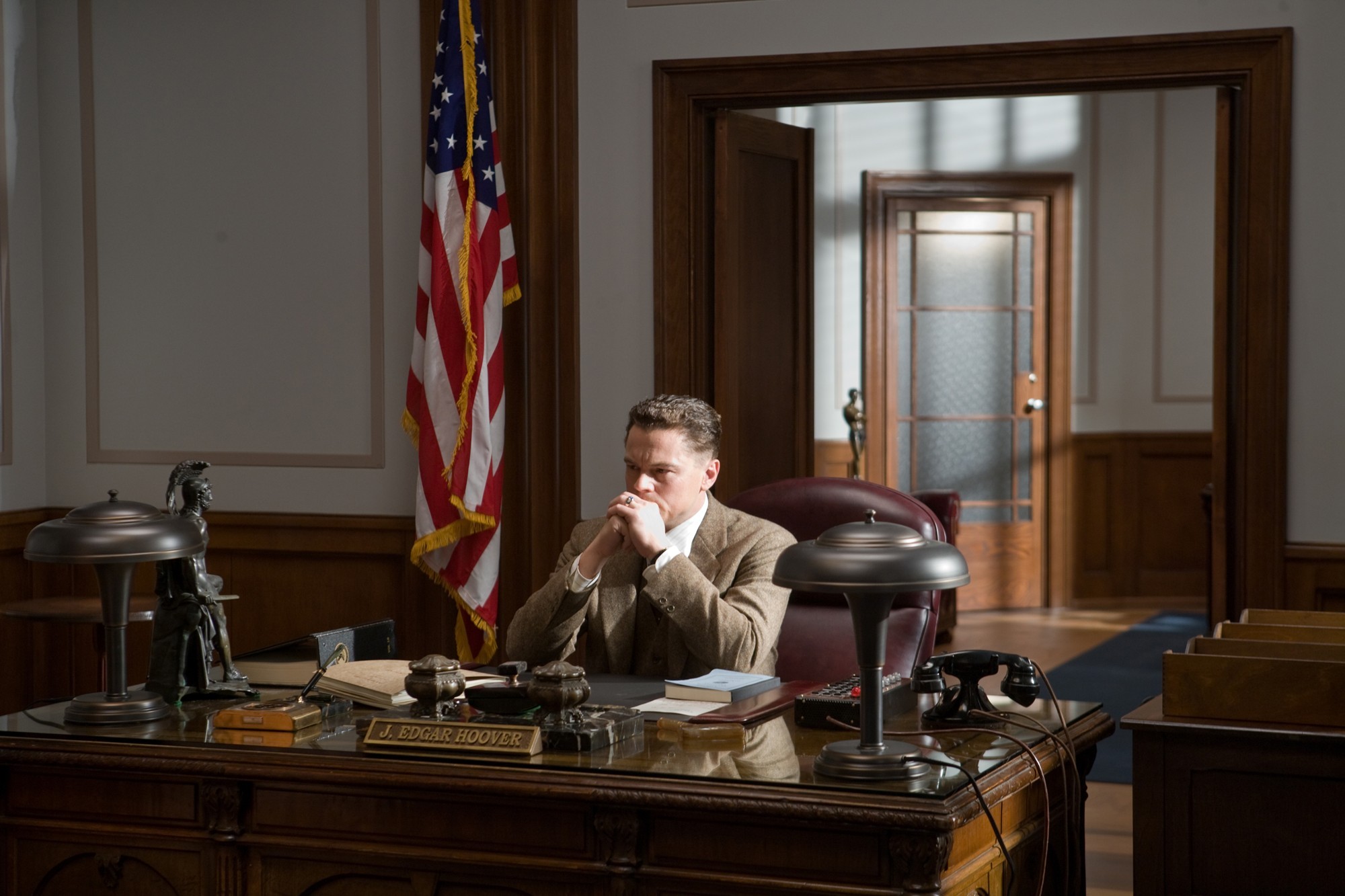 Leonardo DiCaprio stars as J. Edgar Hoover in Warner Bros. Pictures' J. Edgar (2011)