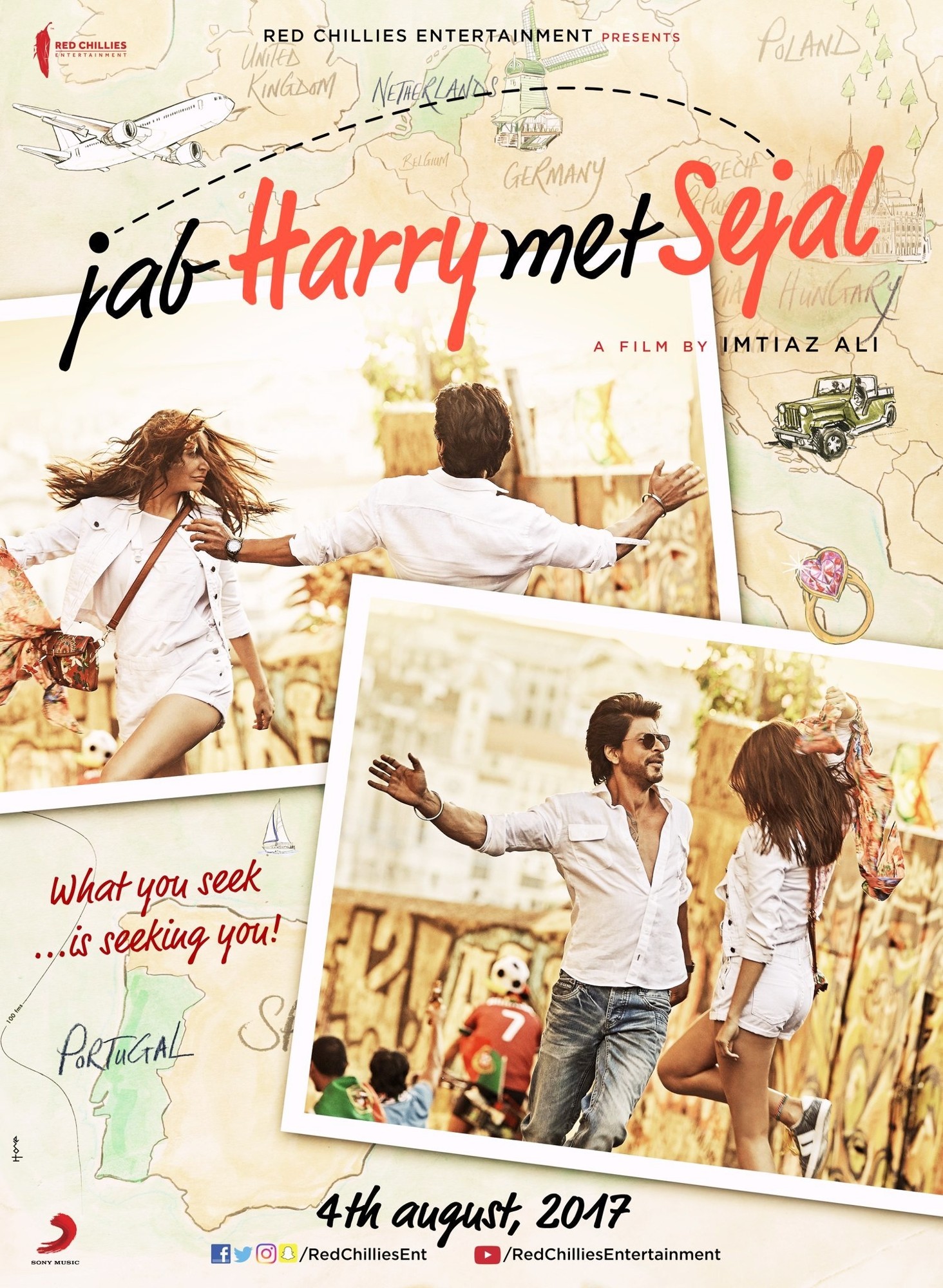 Poster of Red Chillies Entertainment's Jab Harry Met Sejal (2017)