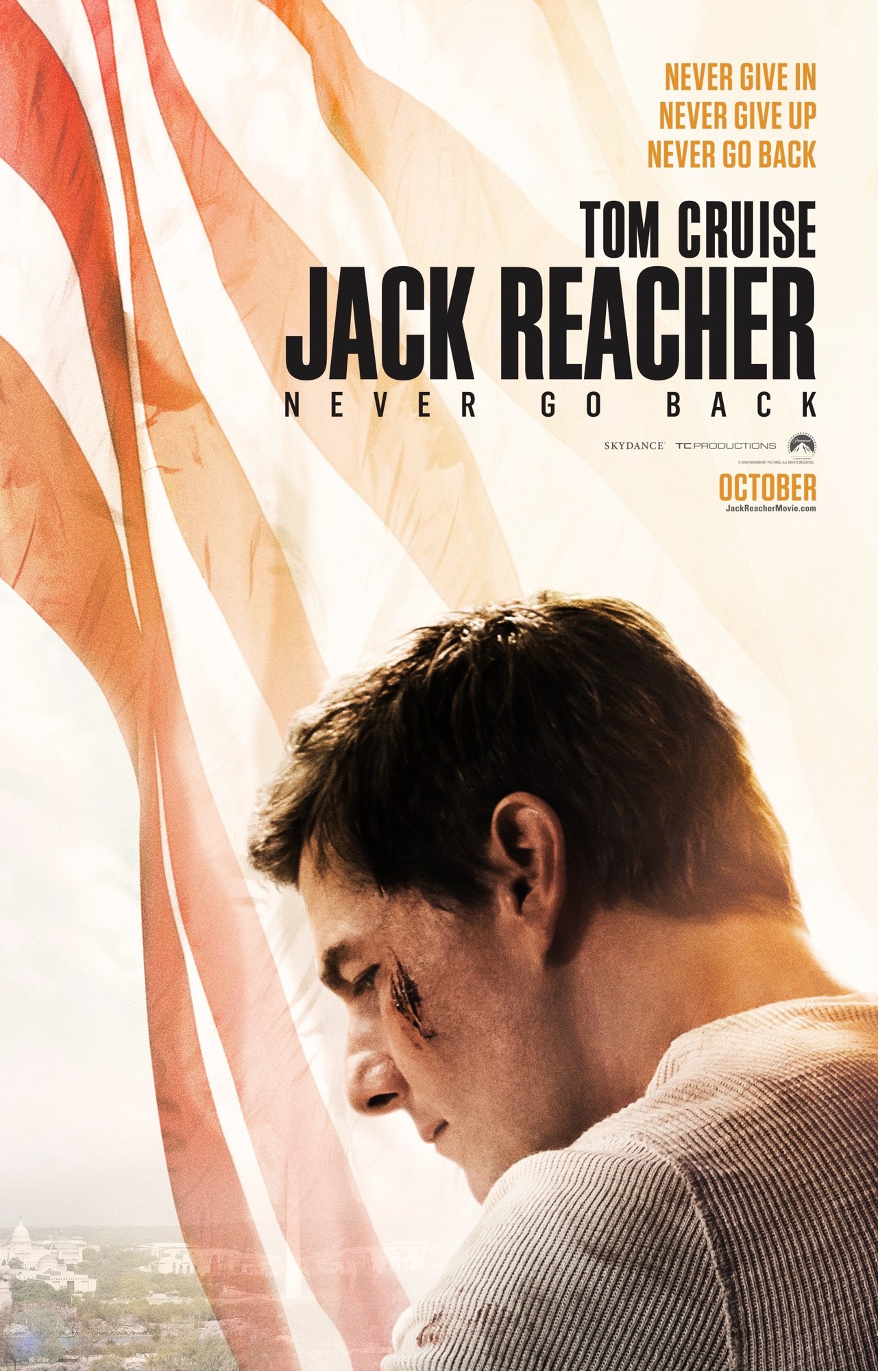 Poster of Paramount Pictures' Jack Reacher: Never Go Back (2016)