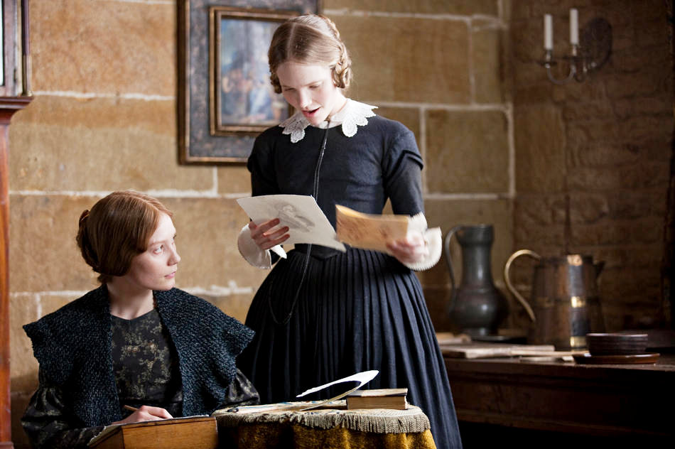 Mia Wasikowska stars as Jane Eyre and Tamzin Merchant stars as Mary Rivers in Focus Features' Jane Eyre (2011)