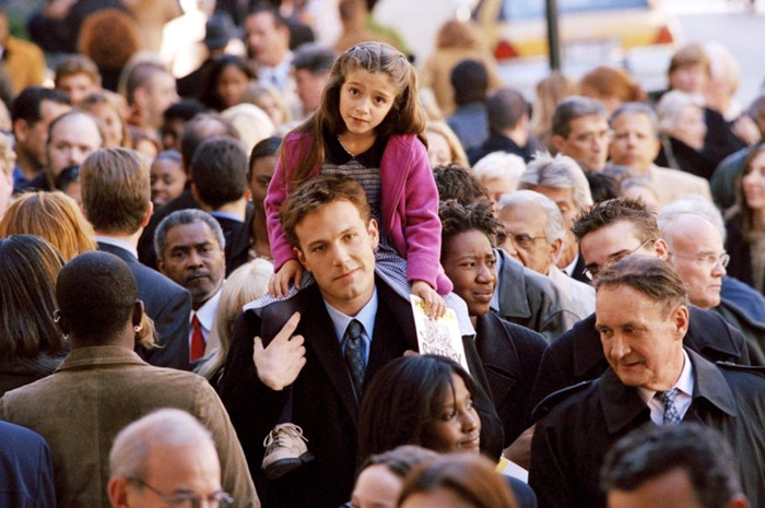 Raquel Castro and Ben Affleck in Miramax Films' Jersey Girl (2004)