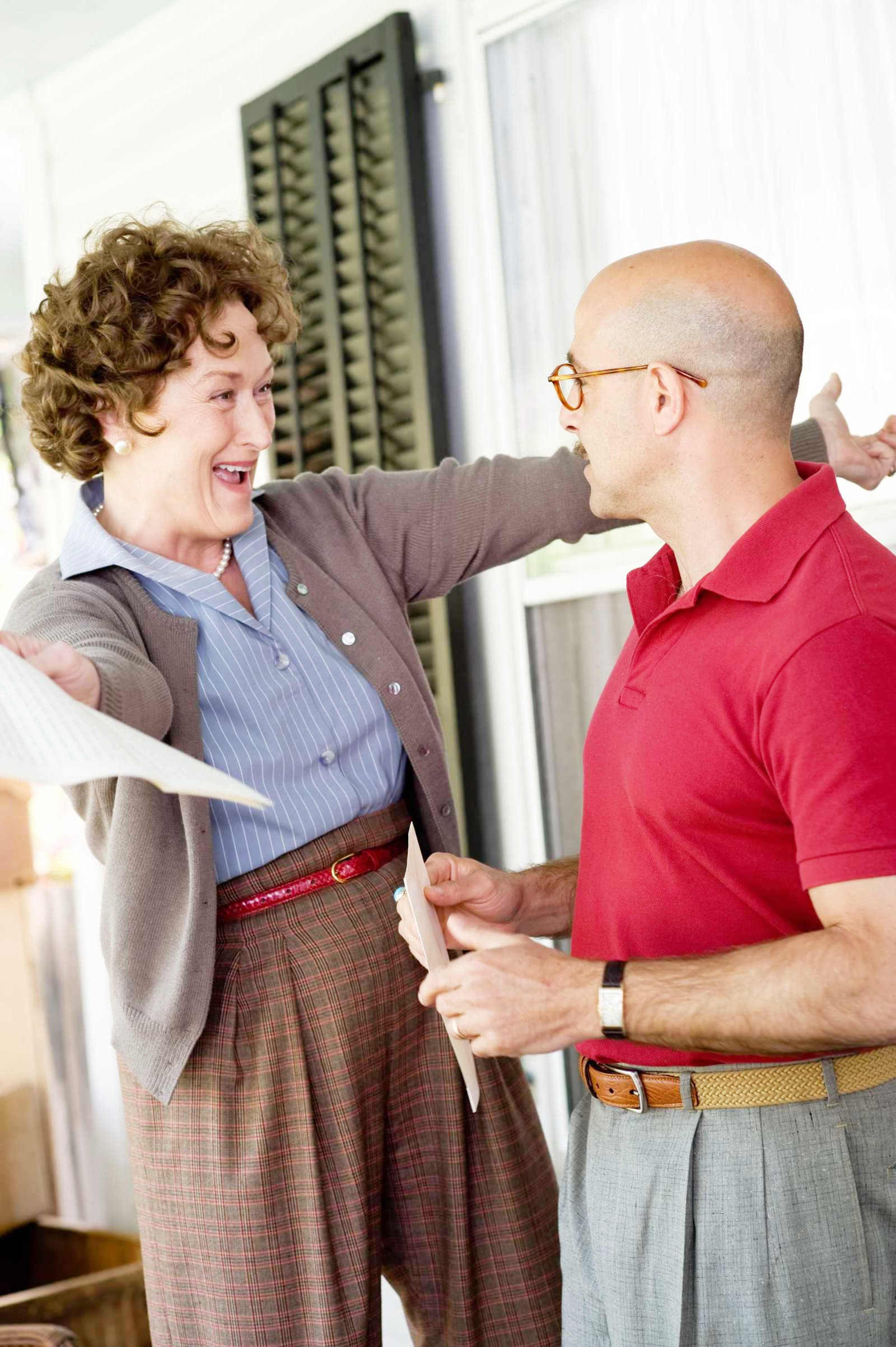 Meryl Streep stars as Julia Child and Stanley Tucci stars as Paul Child in Columbia Pictures' Julie & Julia (2009)