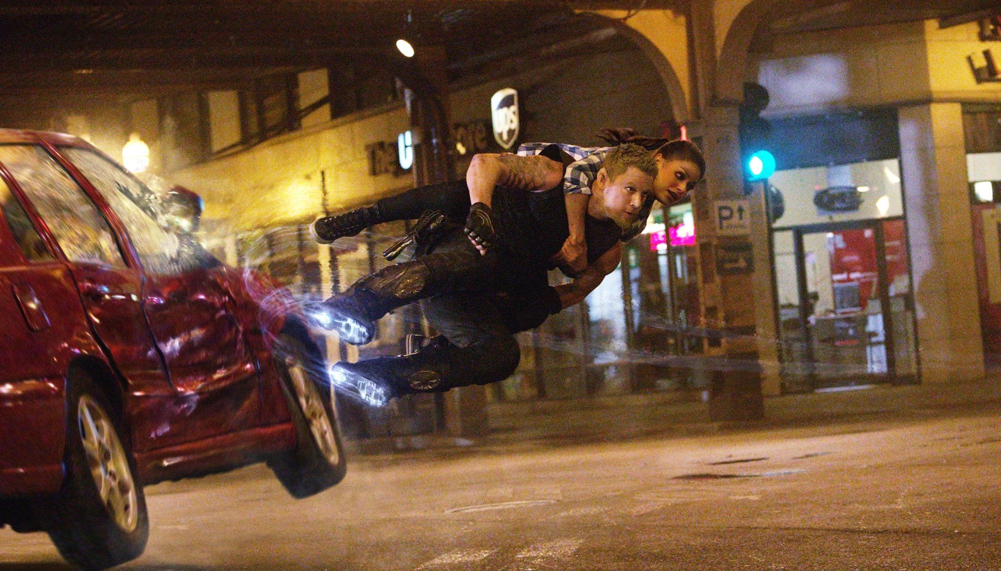 Channing Tatum stars as Caine and Mila Kunis stars as Jupiter Jones in Warner Bros. Pictures' Jupiter Ascending (2015)