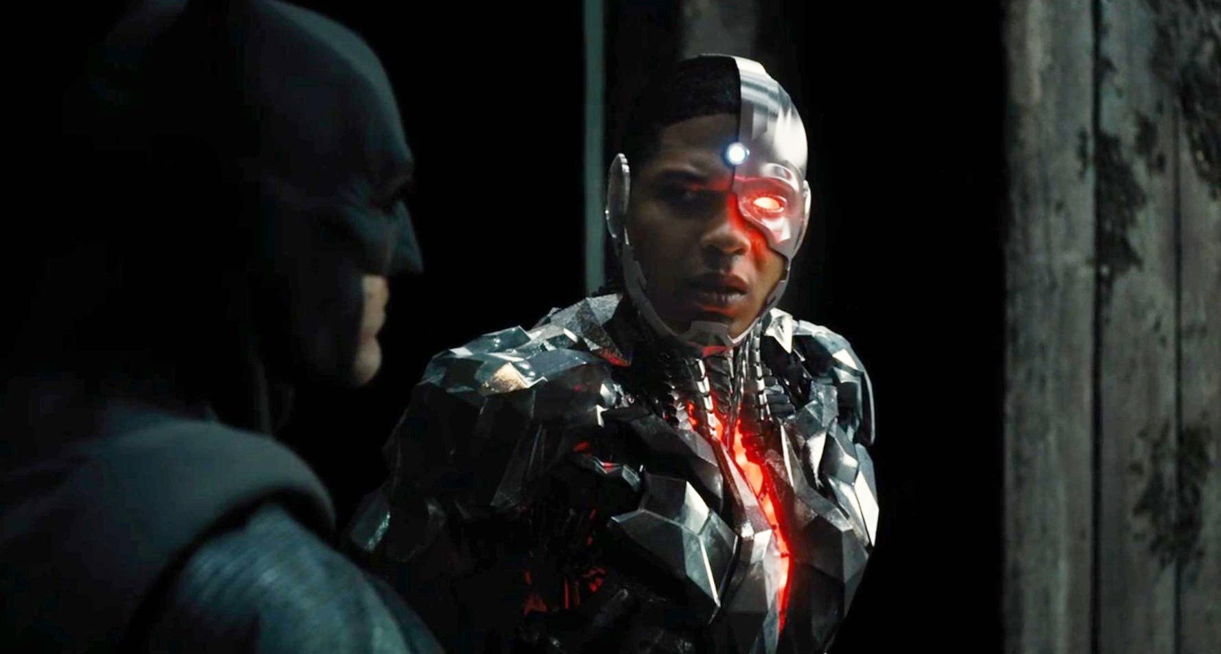 Ben Affleck stars as Bruce Wayne/Batman and Ray Fisher stars as Victor Stone/Cyborg in Warner Bros. Pictures' Justice League (2017)