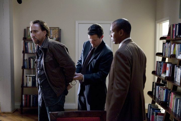 Nicolas Cage, Joe Chrest and Harold Perrineau in Anchor Bay Films' Seeking Justice (2012)