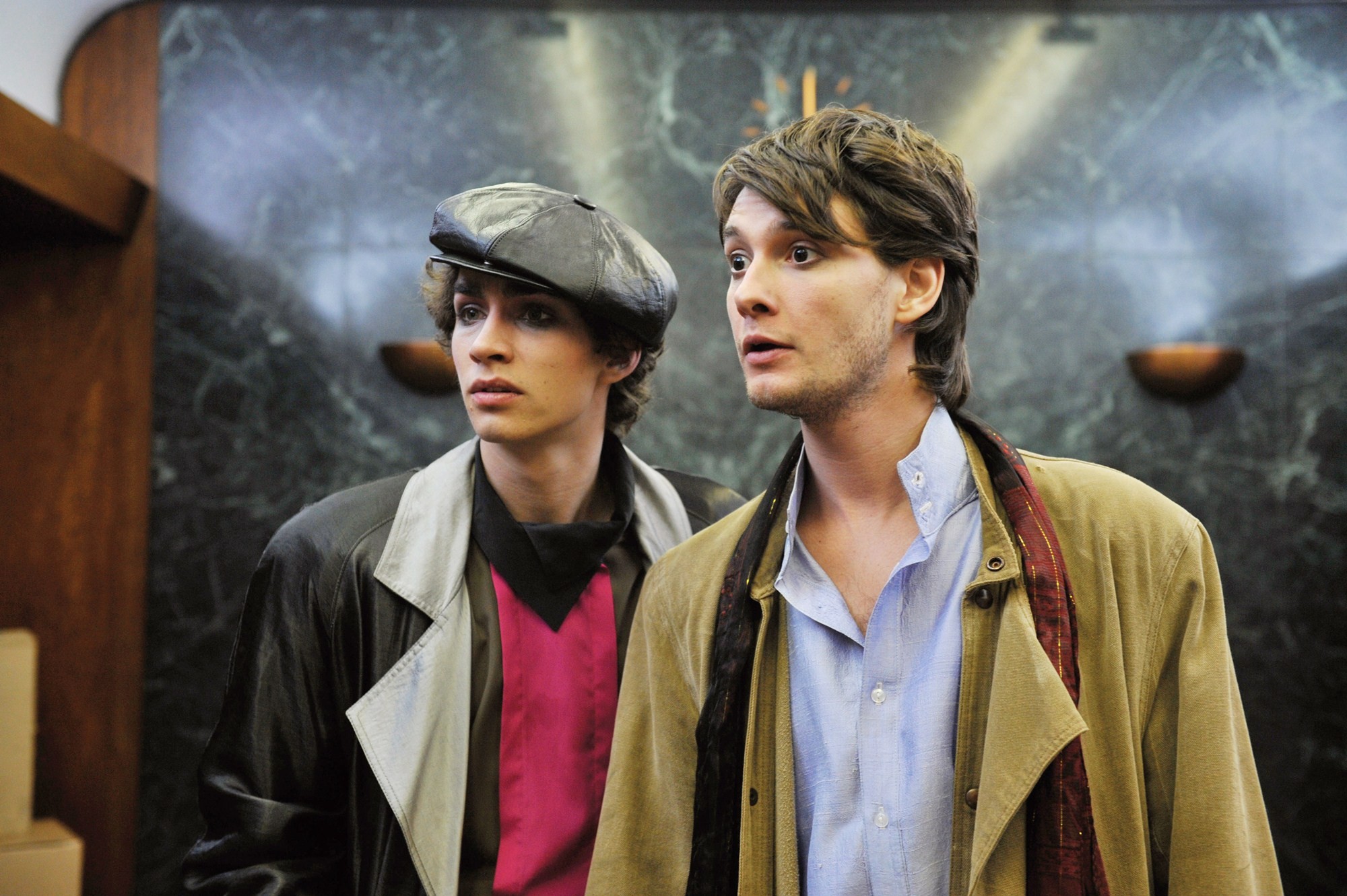 Robert Sheehan stars as Ivan McCormick and Ben Barnes stars as Neil McCormick in ARC Entertainment's Killing Bono (2011)