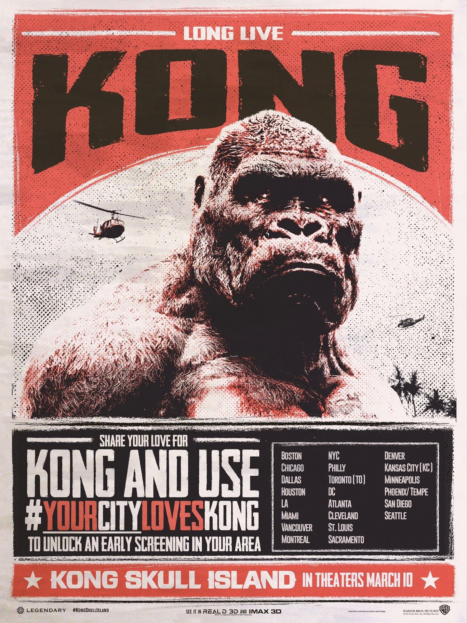 Poster of Warner Bros. Pictures' Kong: Skull Island (2017)