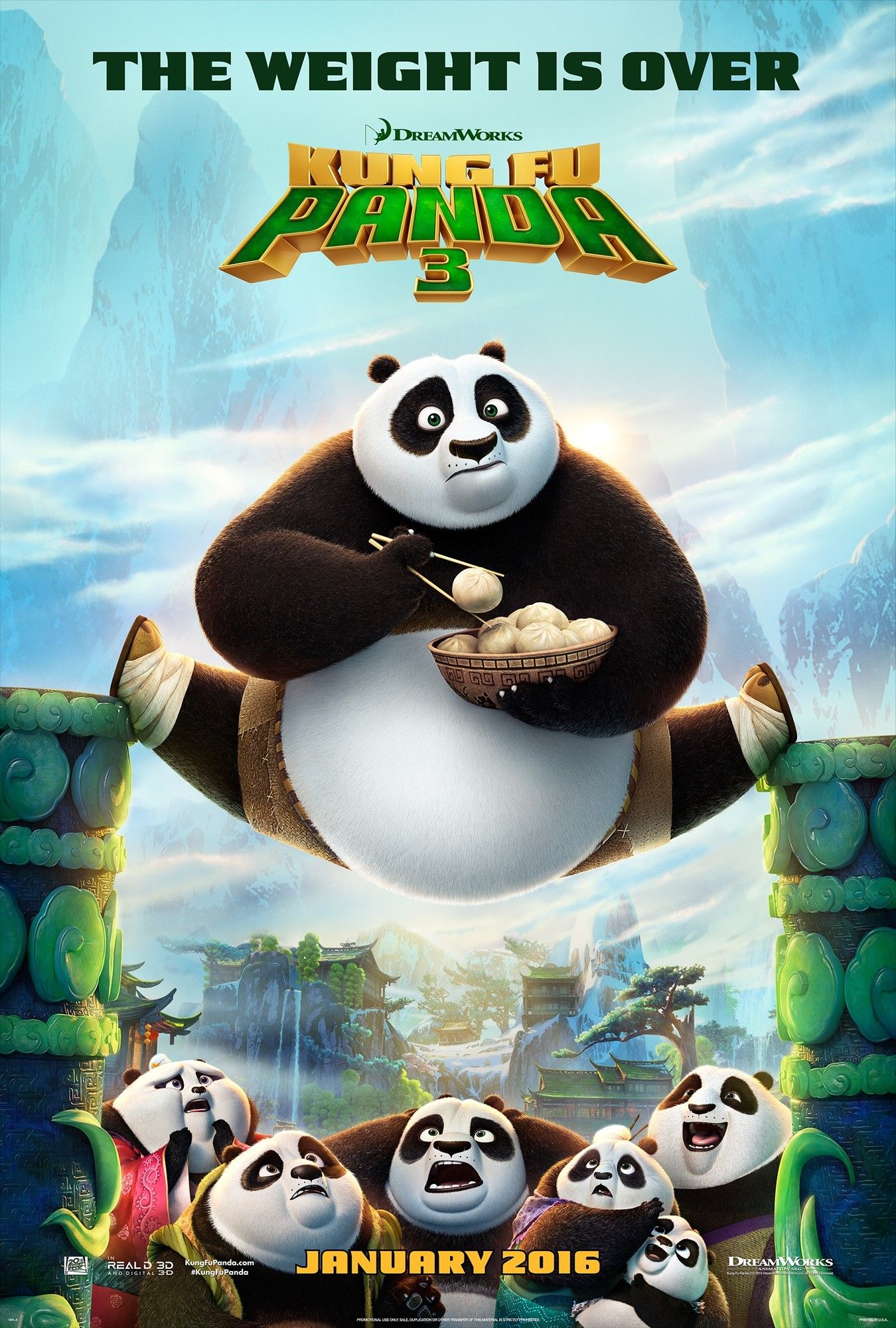 Poster of 20th Century Fox's Kung Fu Panda 3 (2016)