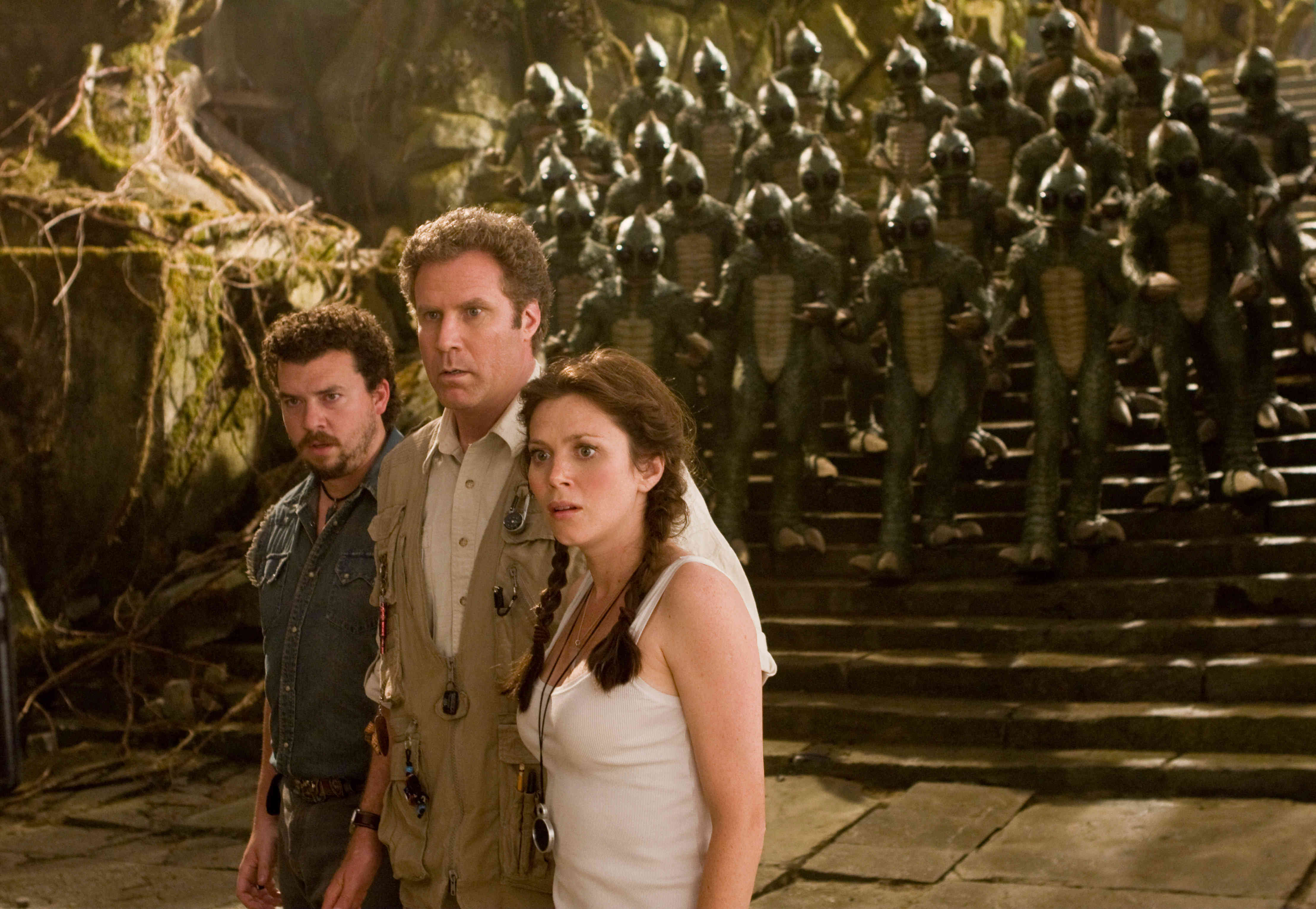 Danny McBride, Will Ferrell and Anna Friel star in Universal Pictures' Land of the Lost (2009)