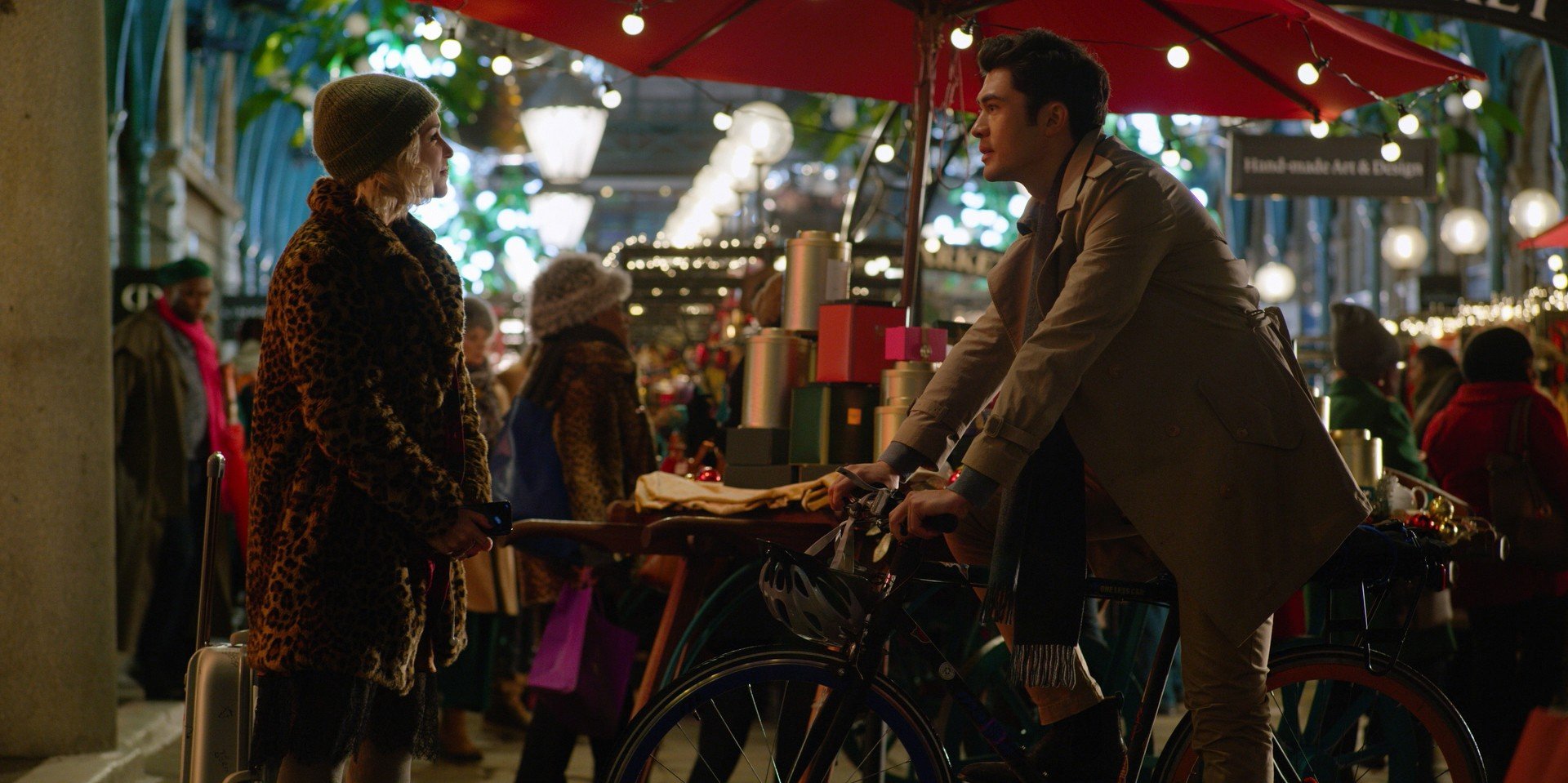 Emilia Clarke stars as Kate and Henry Golding stars as Tom in Universal Pictures' Last Christmas (2019)