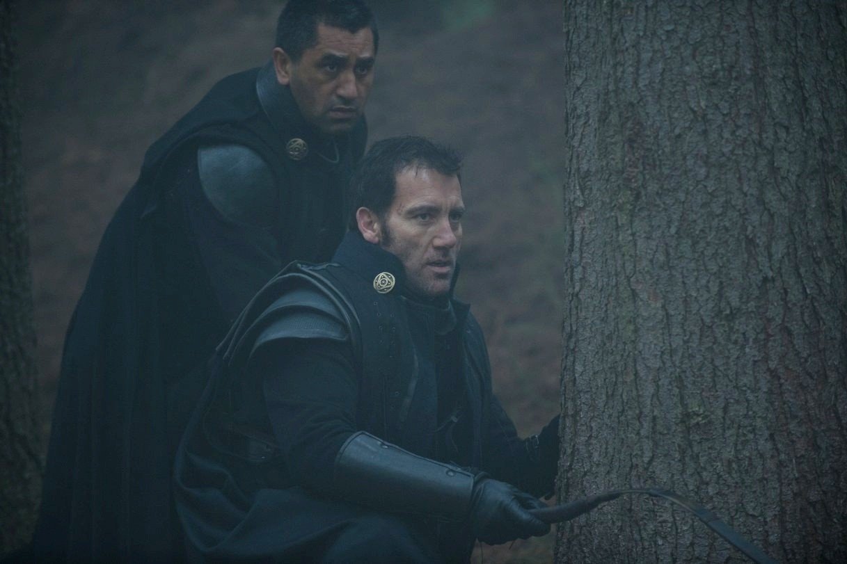 Cliff Curtis stars as Lt. Cortez and Clive Owen stars as Raiden in Lionsgate Films' Last Knights (2015). Photo credit by Larry Horricks.
