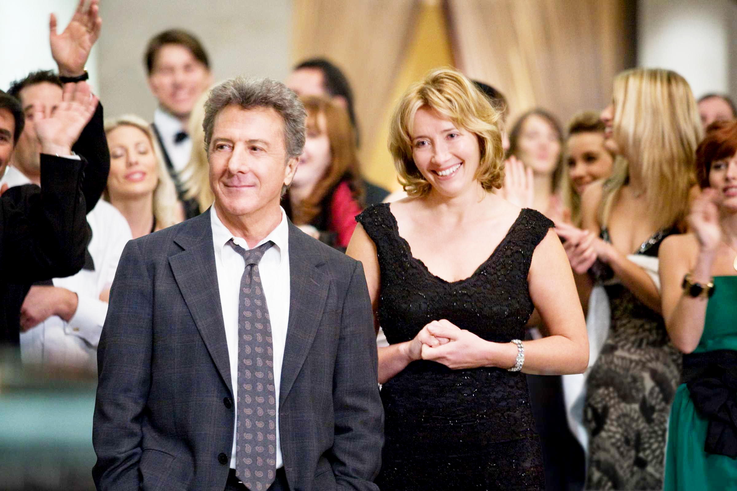 Dustin Hoffman stars as Harvey Shine and Emma Thompson stars as Kate in Overture Films' Last Chance Harvey (2009). Photo credit by Laurie Sparham.