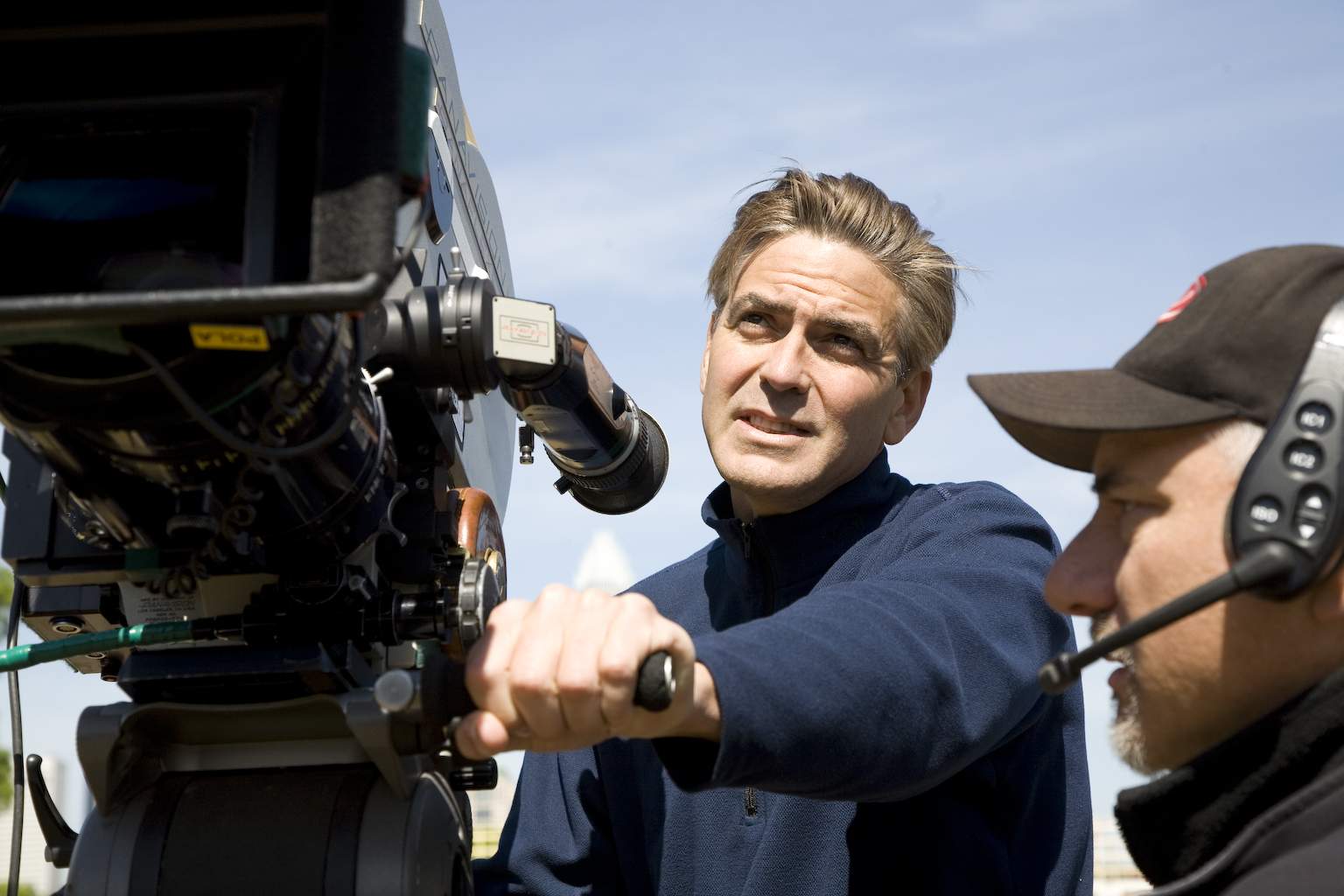 Director GEORGE CLOONEY on the set of Universal Pictures' Leatherheads (2008).