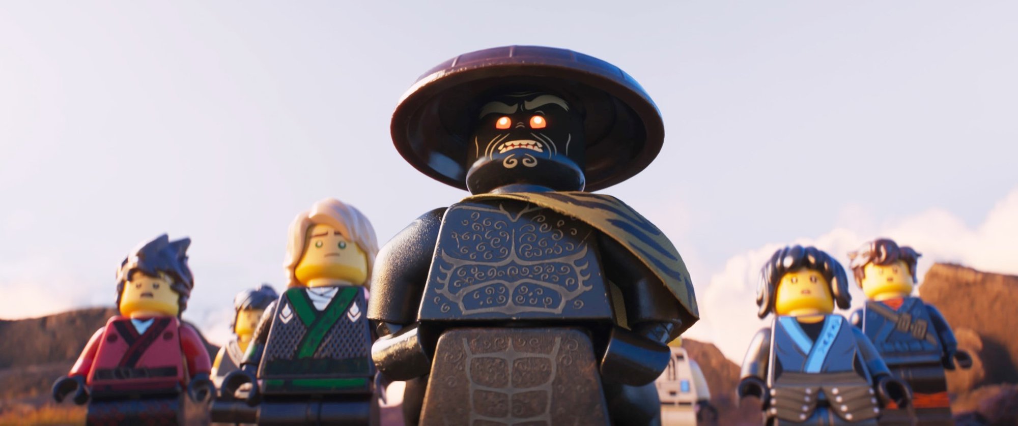 Kai, Lloyd, Garmadon, Nya and Jay from Warner Bros. Pictures' The Lego Ninjago Movie (2017)