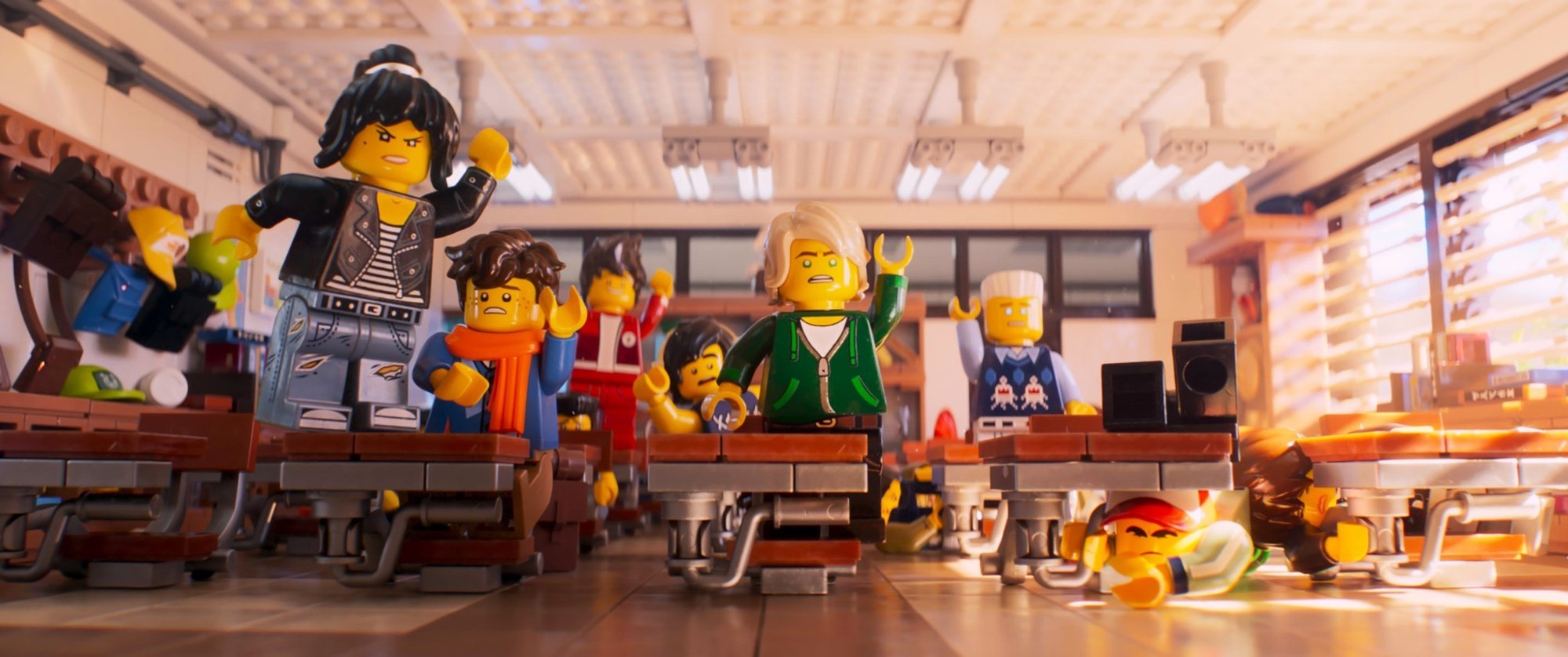 Nya, Jay, Kai, Cole, Lloyd and Zane from Warner Bros. Pictures' The Lego Ninjago Movie (2017)