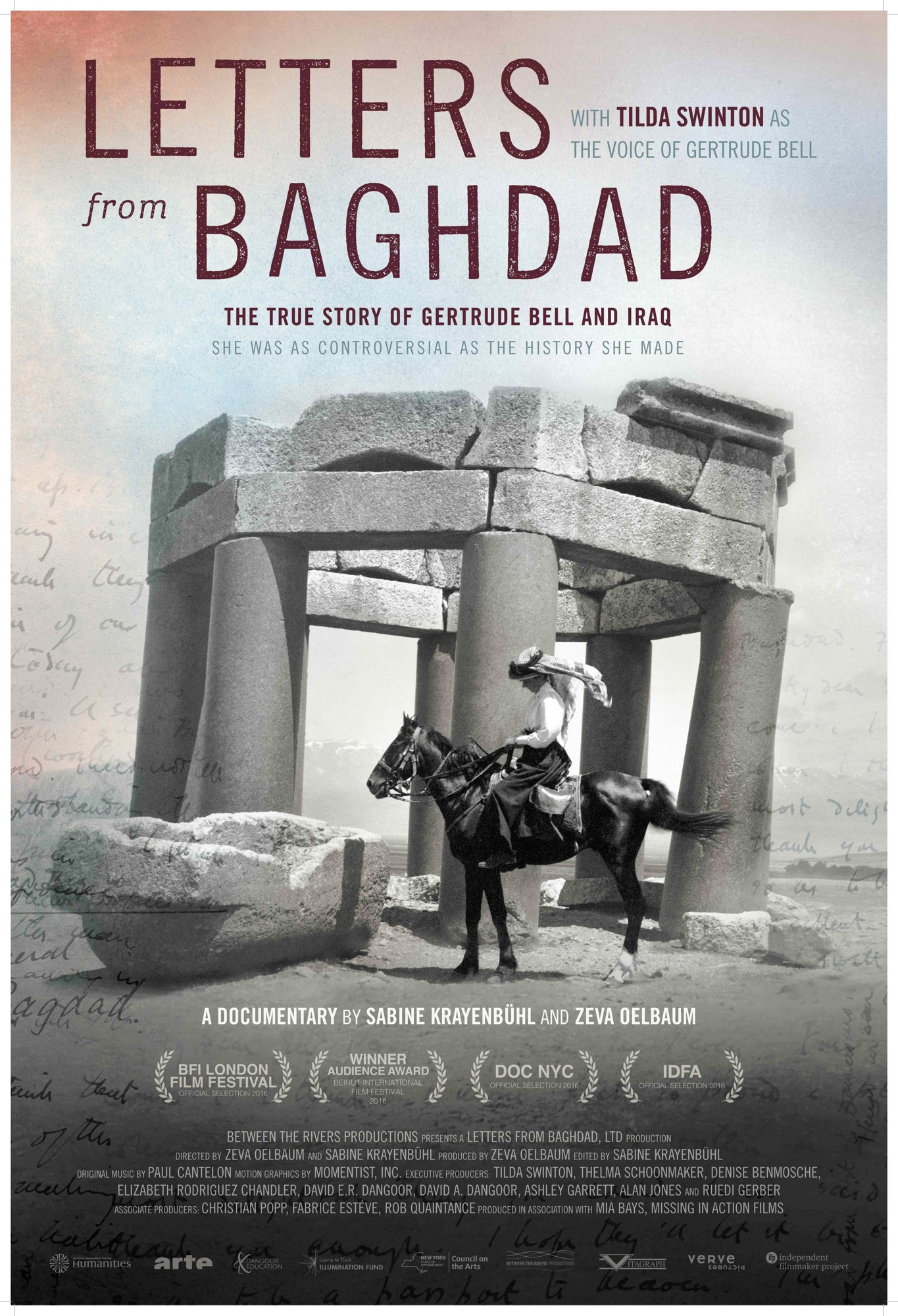 Poster of Between the Rivers Productions' Letters from Baghdad (2017)