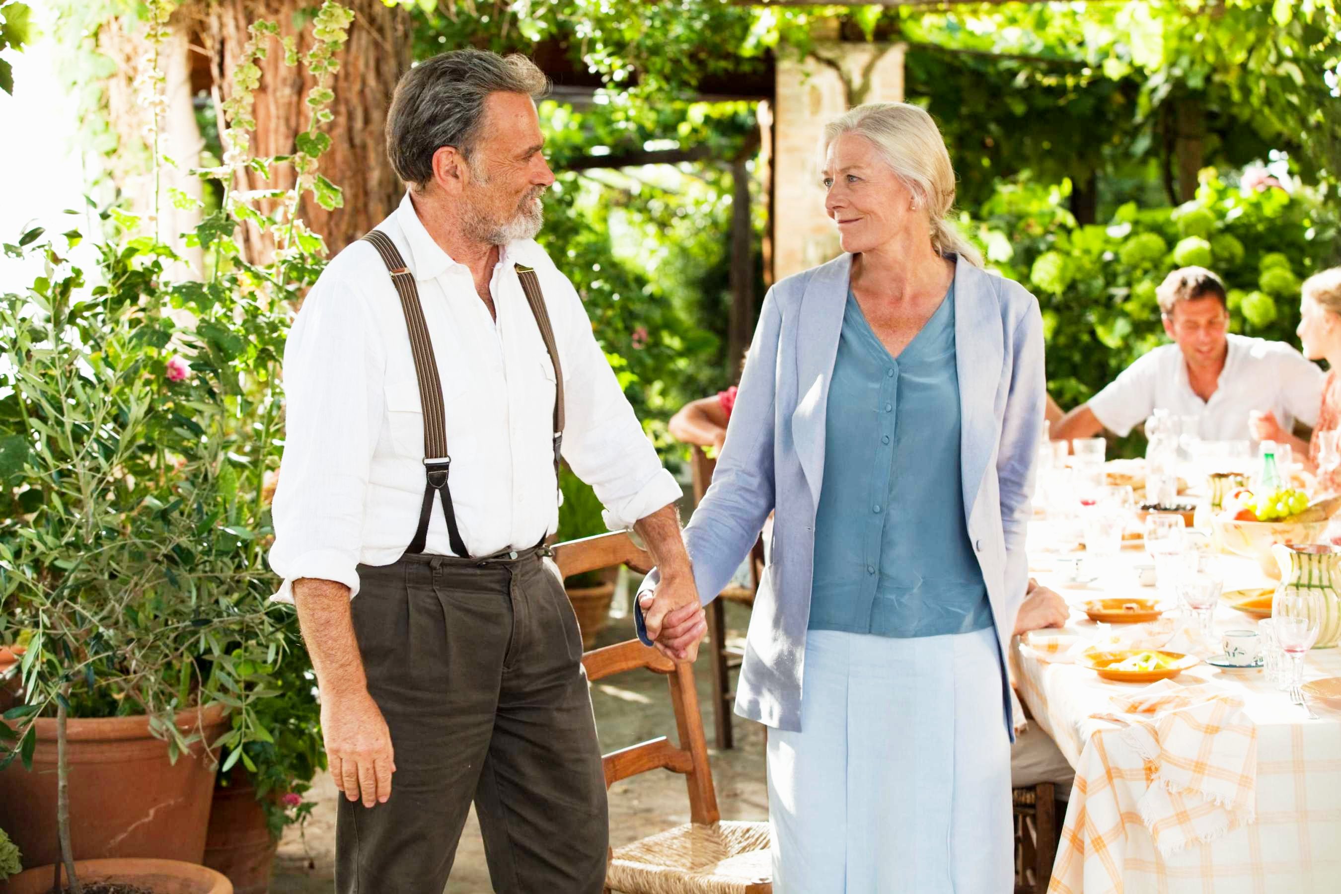 Franco Nero and Vanessa Redgrave (Claire Wyman) in Summit Entertainment's Letters to Juliet (2010). Photo credit by John Johnson.