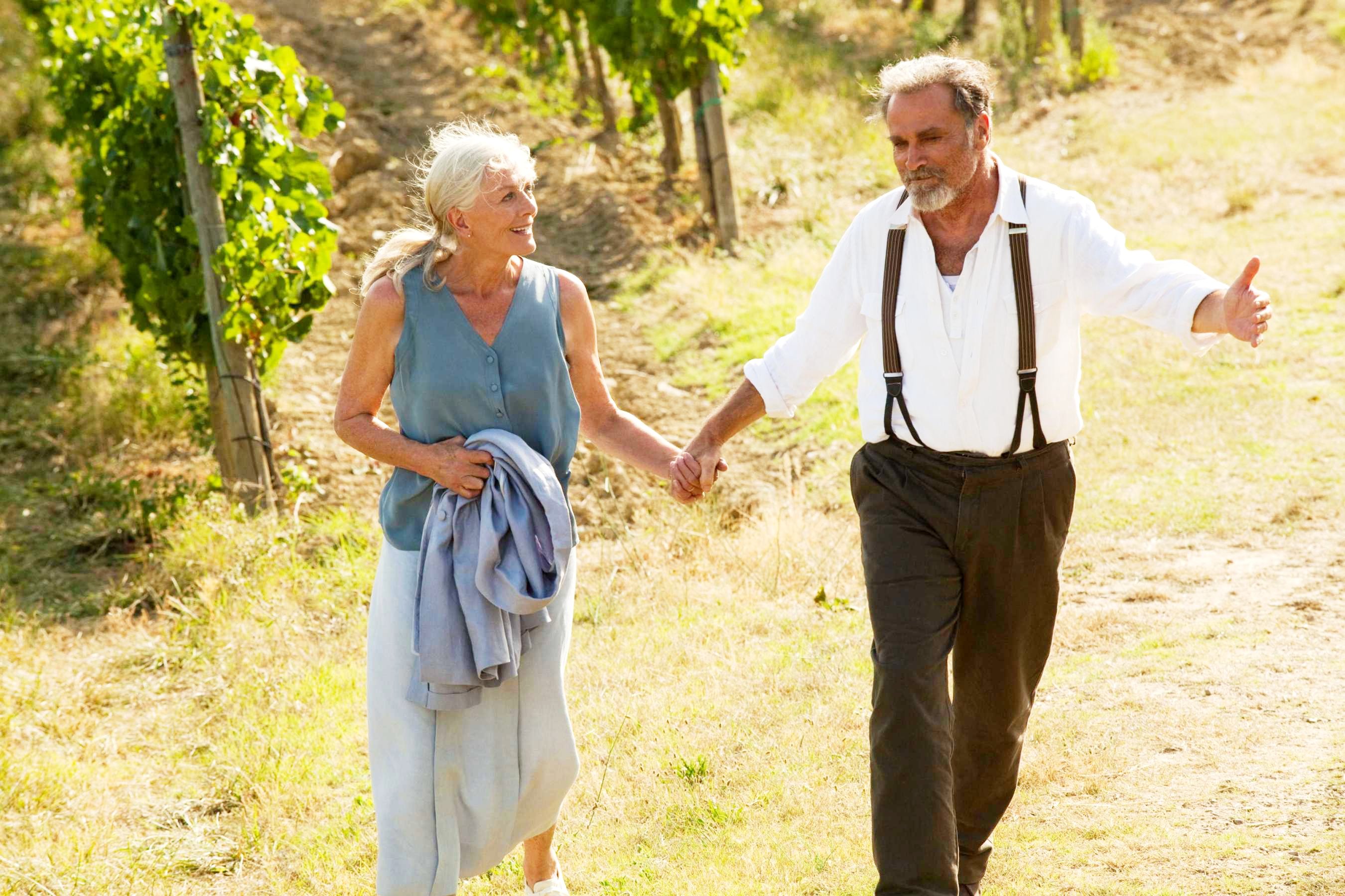 Vanessa Redgrave (Claire Wyman) and Franco Nero in Summit Entertainment's Letters to Juliet (2010). Photo credit by John Johnson.