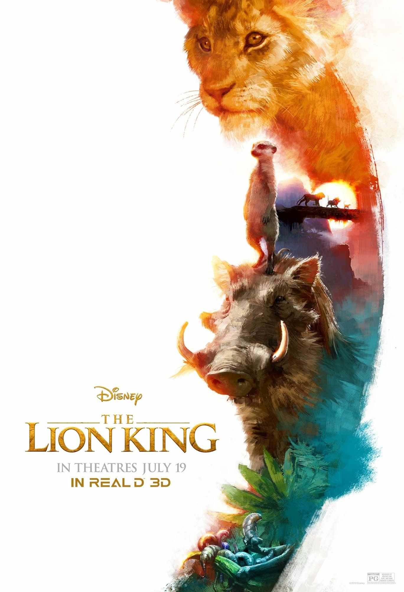 Poster of Walt Disney Pictures' The Lion King (2019)